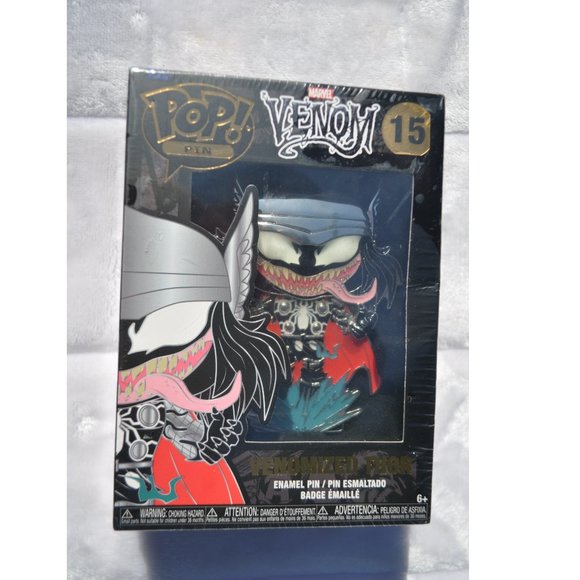 Funko Pop Pin Marvel Venom Venomized Thor #15 Enamel Pin Brand New - Picture 1 of 6
